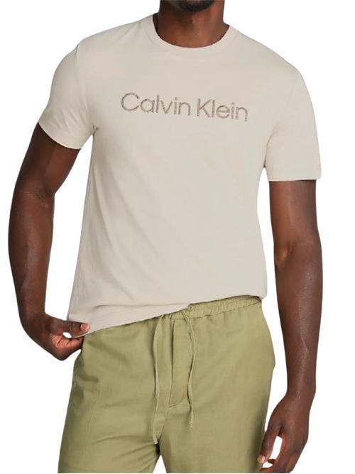 T-shirt logo testurizzato Calvin Klein | K10K114169PDV